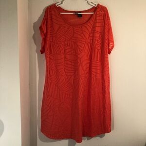 Love Ari Womens Swimsuit Cover-Up Size 1X Orange